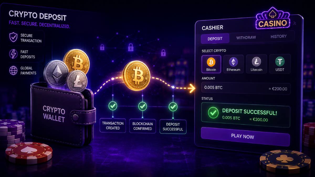Flusso di un deposito in criptovaluta