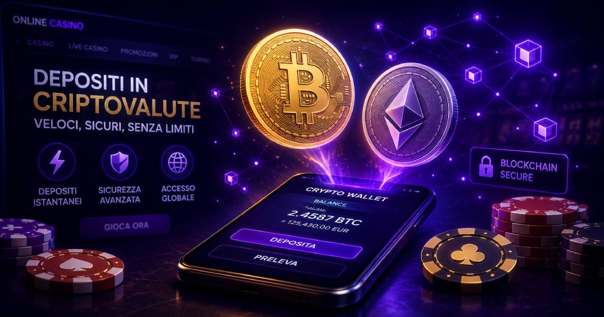 Depositi in criptovalute nei casinò online